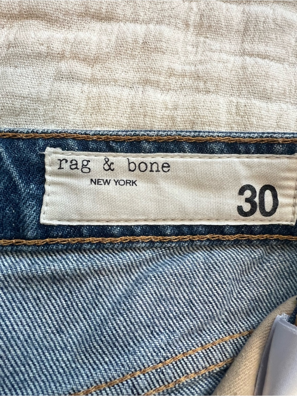 Rag & Bone Wide Leg Jeans Size 30x30 Clearwater Blue Maya High Rise Button Fly - Picture 6 of 12